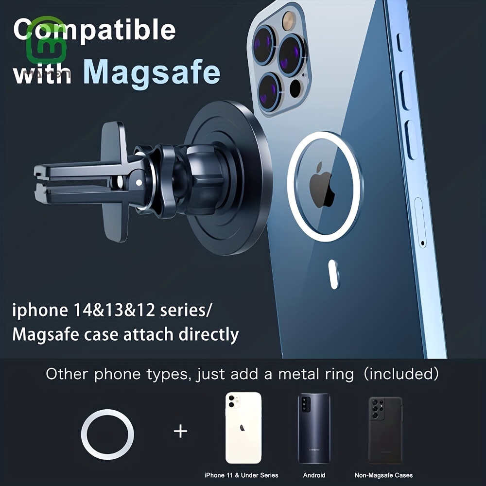 MagSafe Car Mount with Strong Magnets for iPhone