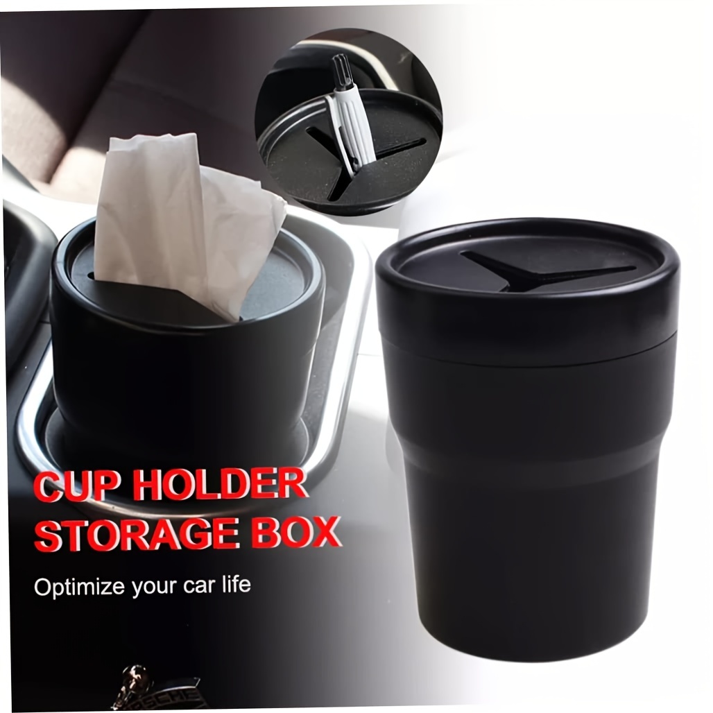 Trash Can Mini Trash Can Cup Holder Trash Can Garbage Can Bin for Car  Office And