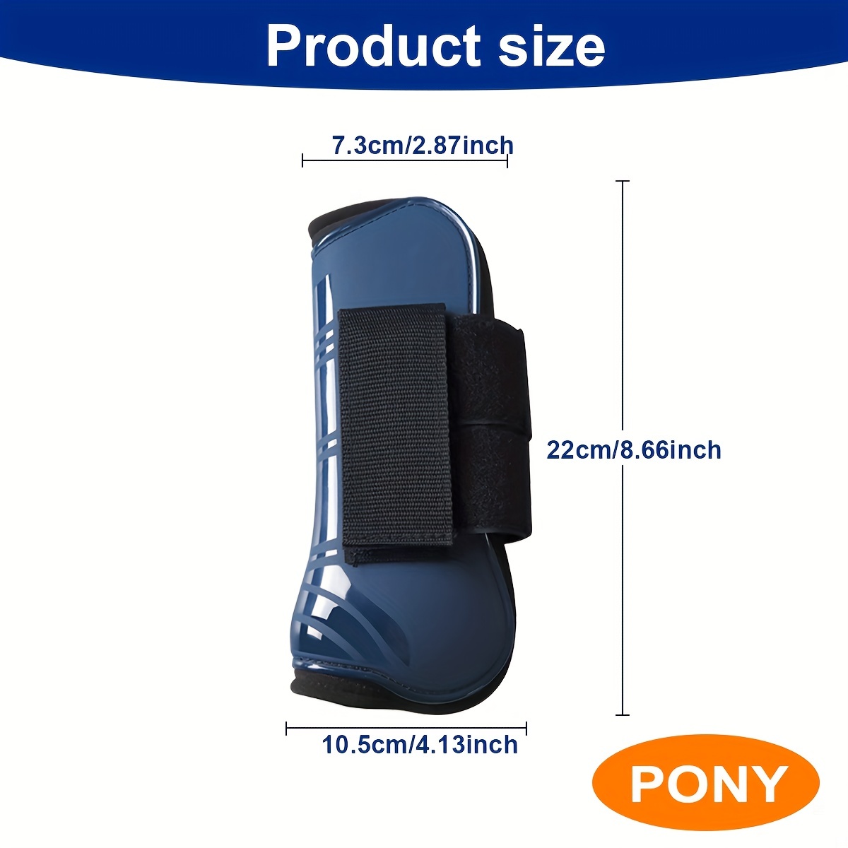 2Pcs Horse Tendon Boots Open Front Adjustable Breathable Horse Front Tendon  Eom