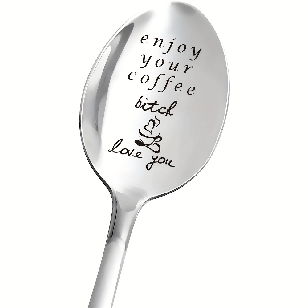 

1pc, Best Spoon Gift For Wife Husband Girlfriend Boyfriend, Good Morning My Love Spoon, Tea Coffee Spoon, Perfect For Birthday, Valentine, Anniversary, Christmas, Party Spoon, Party Gifts