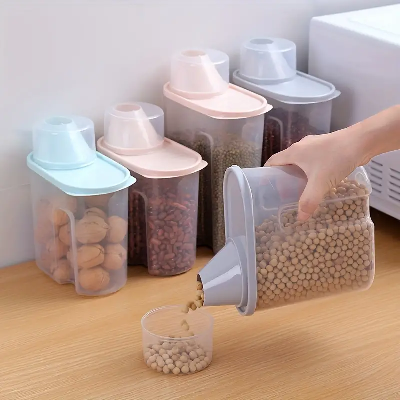 Kitchen Rice Storage Container, Large Food Storage Bin With Lid