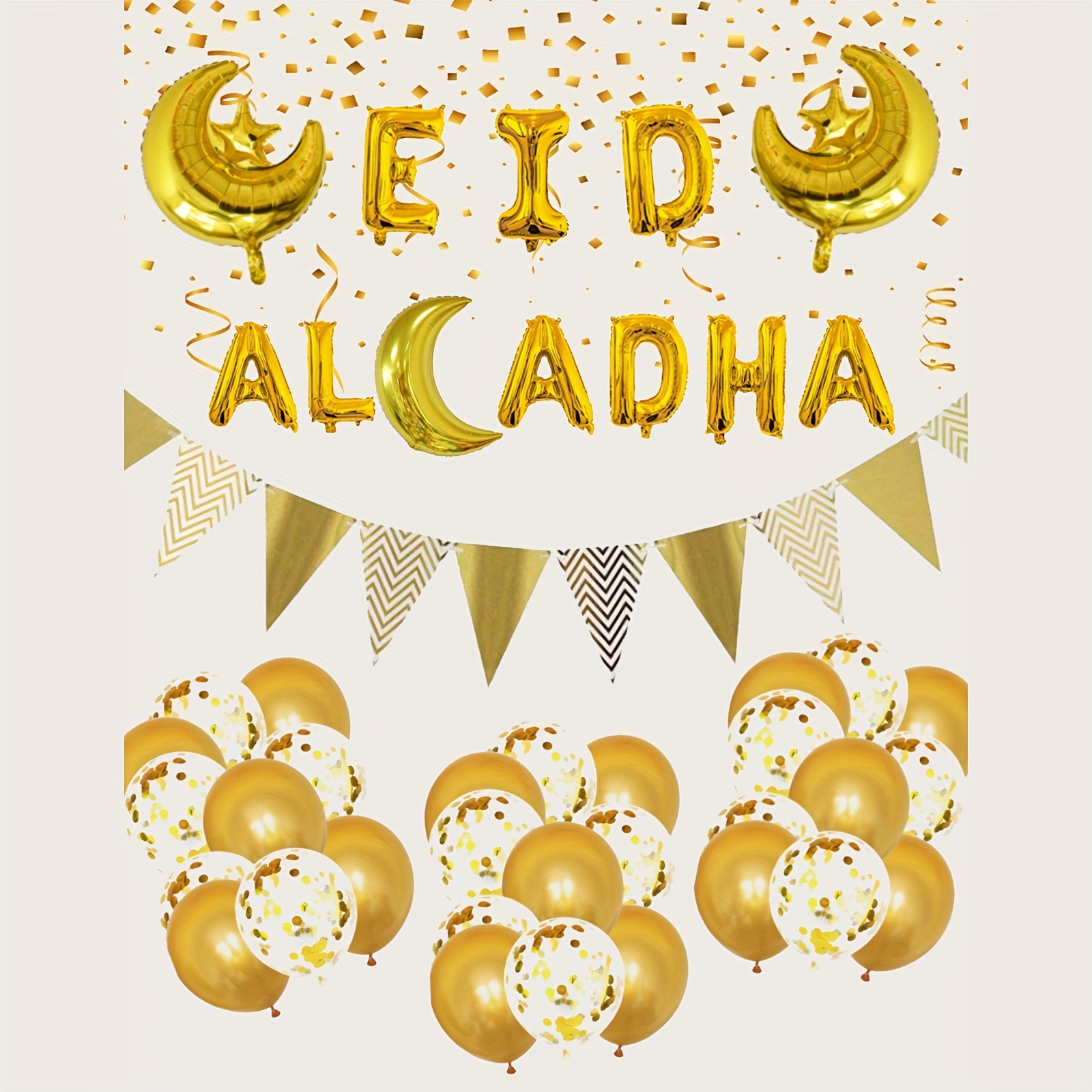 Decoración De Estrellas Y Luna Eid Mubarak Fondo De Ramadán, Fondo