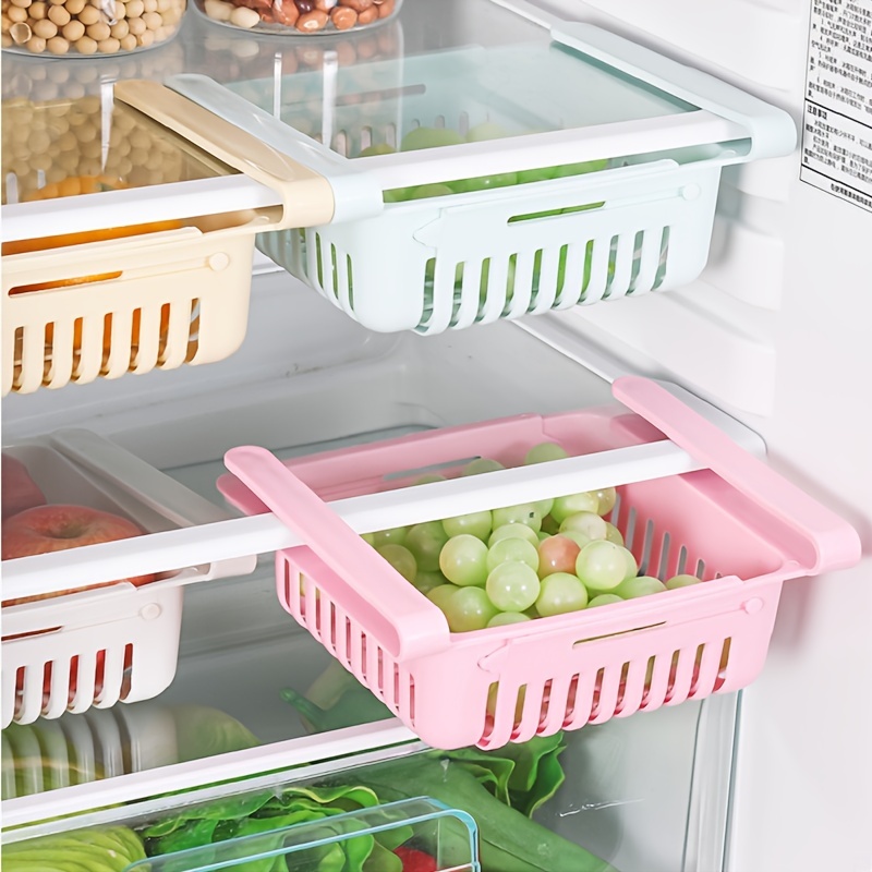 Refrigerator Organizer With Hollow Handle Clear Kitchen - Temu