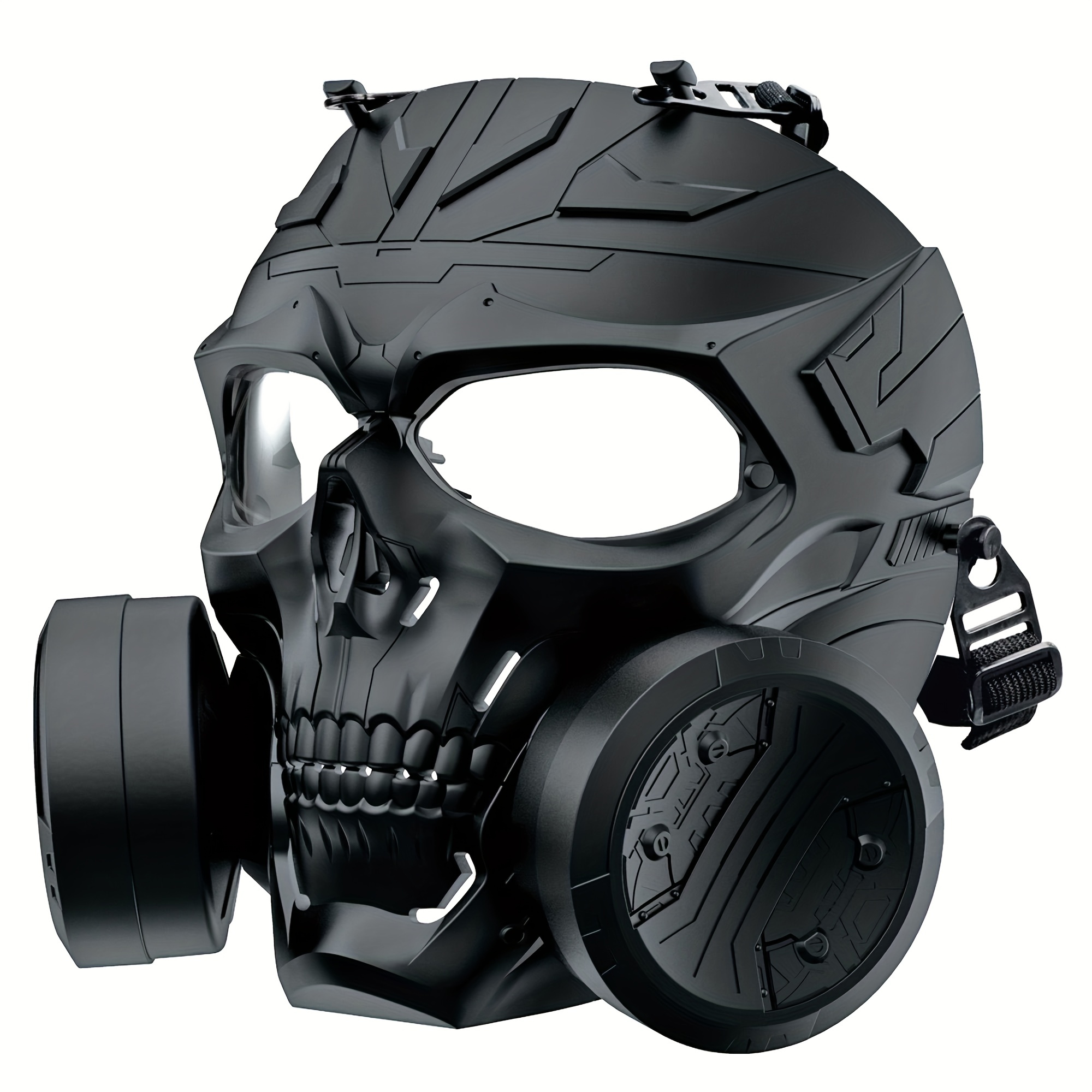 Game Mask For Airsoft Costume Halloween CS Cosplay Full Face Protective  Mask Tactical Breathable Skull Adjustable Strap