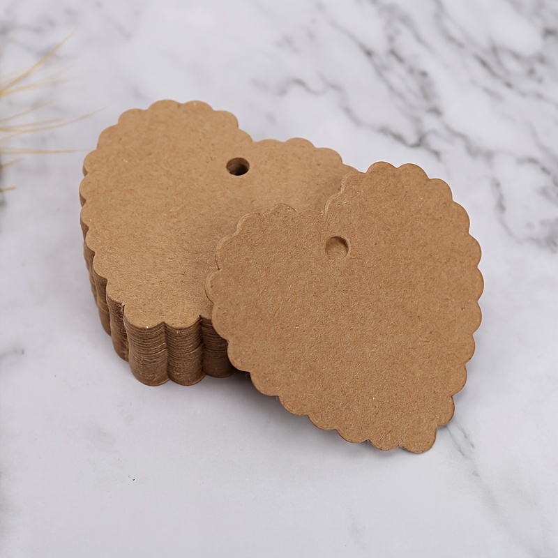 100Pcs Kraft Paper Tags, Gift Tags, Blank Hang Tags for Gift Bags Price  Tags Name Tags for Wedding Holiday Valentine's Day Blank Gift Bags Tags  Price