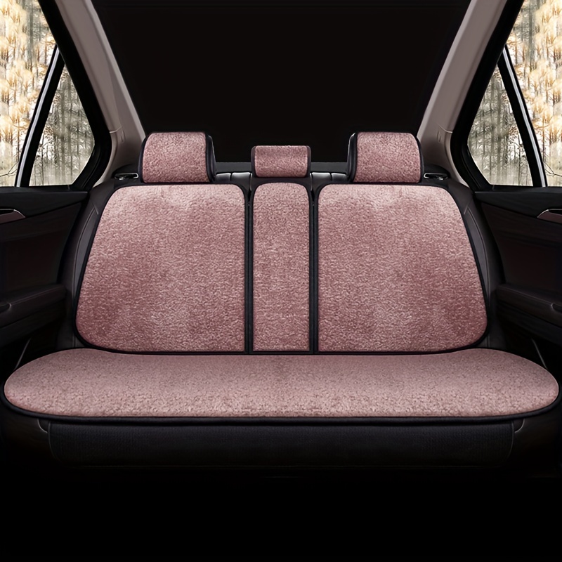 Car Seat Cover Front Rear Cushion Universal Winter Warm Seat Mat Accessories