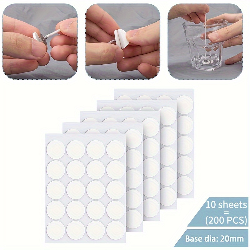 400pcs Candle Wick Stickers Heat Resistance Candle Making Double-Sided Stickers