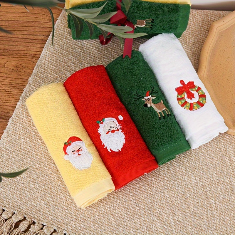 Cute Fingertip Towel, Soft Absorbent Hand Wipe Towel, Cute Cartoon Weather  Embroidery Face Towel, Household Small Hand Towel, - Temu