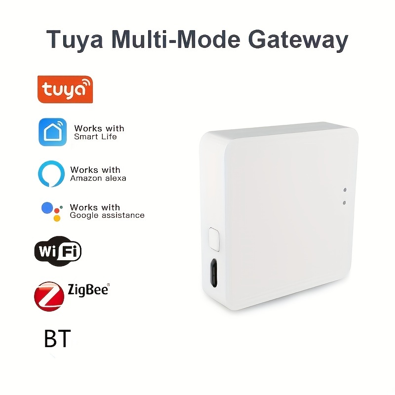 eMylo Zigbee Hub Gateway, 2 in 1 Zigbee 3.0 Bluetooth Tuya Smart Gateway  Work with Smart Life and Tuya APP, Compatible with Alexa and Google