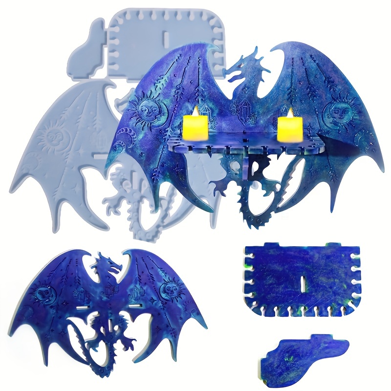 Halloween Decorative Dragon Silicone Mold DIY Making Gypsum Resin