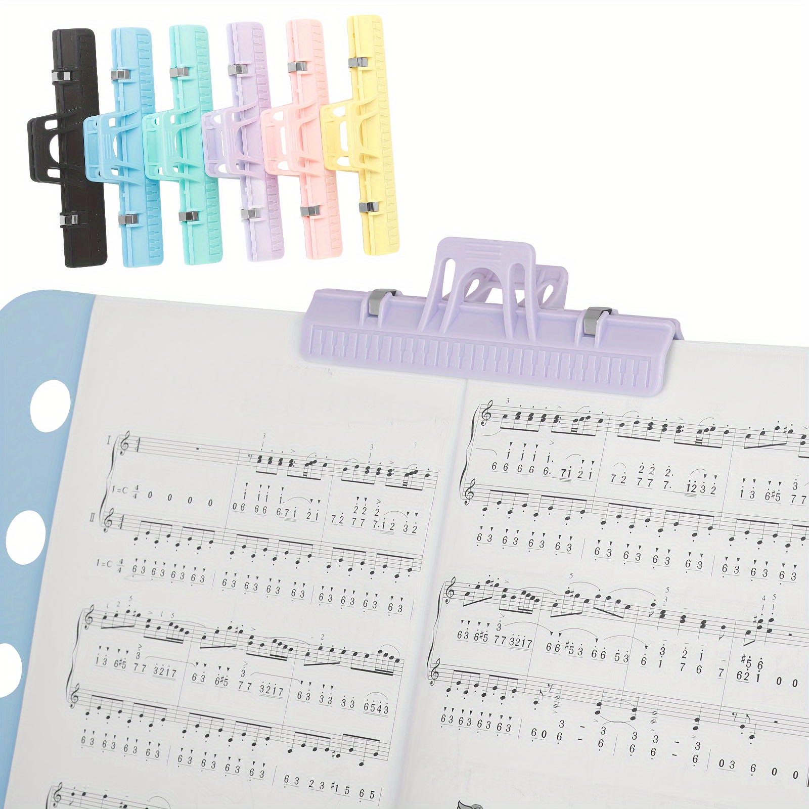 Premium Piano Musical Instrument Music Sheet Clip-a4 Size, Trifold Design,  Can Expand Six Pages Capacity, Durable And Lightweight, Perfect For  Musicians And Performers To Practice Playing Use - Temu