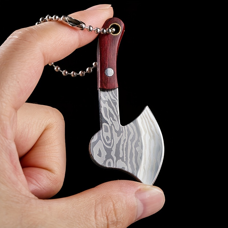 1pc Mini Axe Knife Keychain, Portable Package Opener Pocket Knife