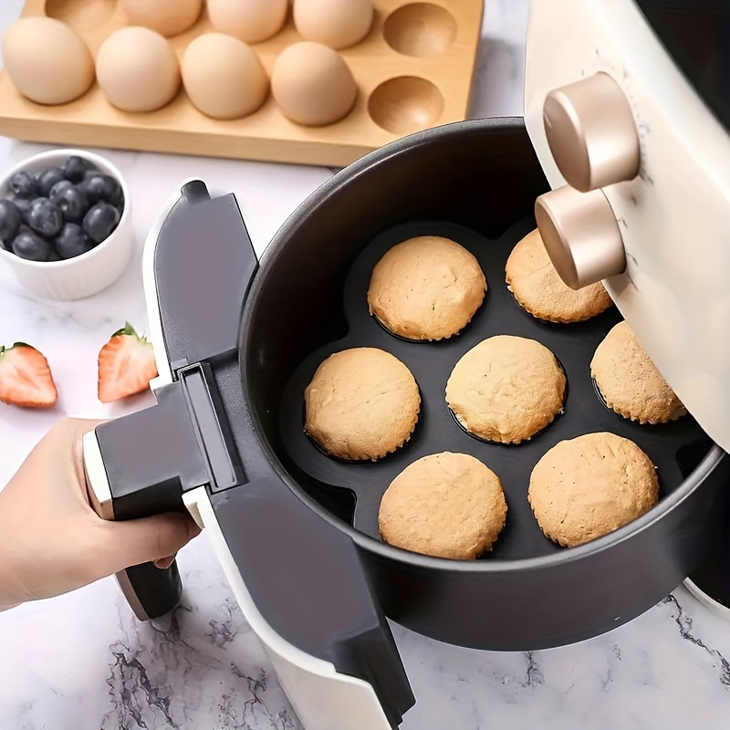 1pc Bandeja Muffins Freidora Aire Moldes Silicona Mini - Temu Chile