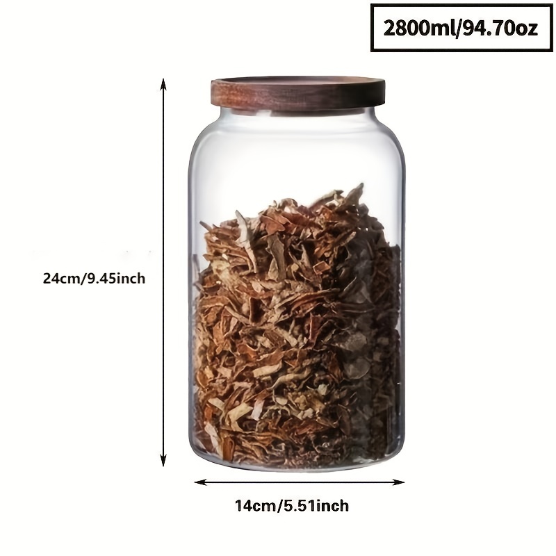 Amber Airtight Glass Pot, Amber Kitchen Spice Jars