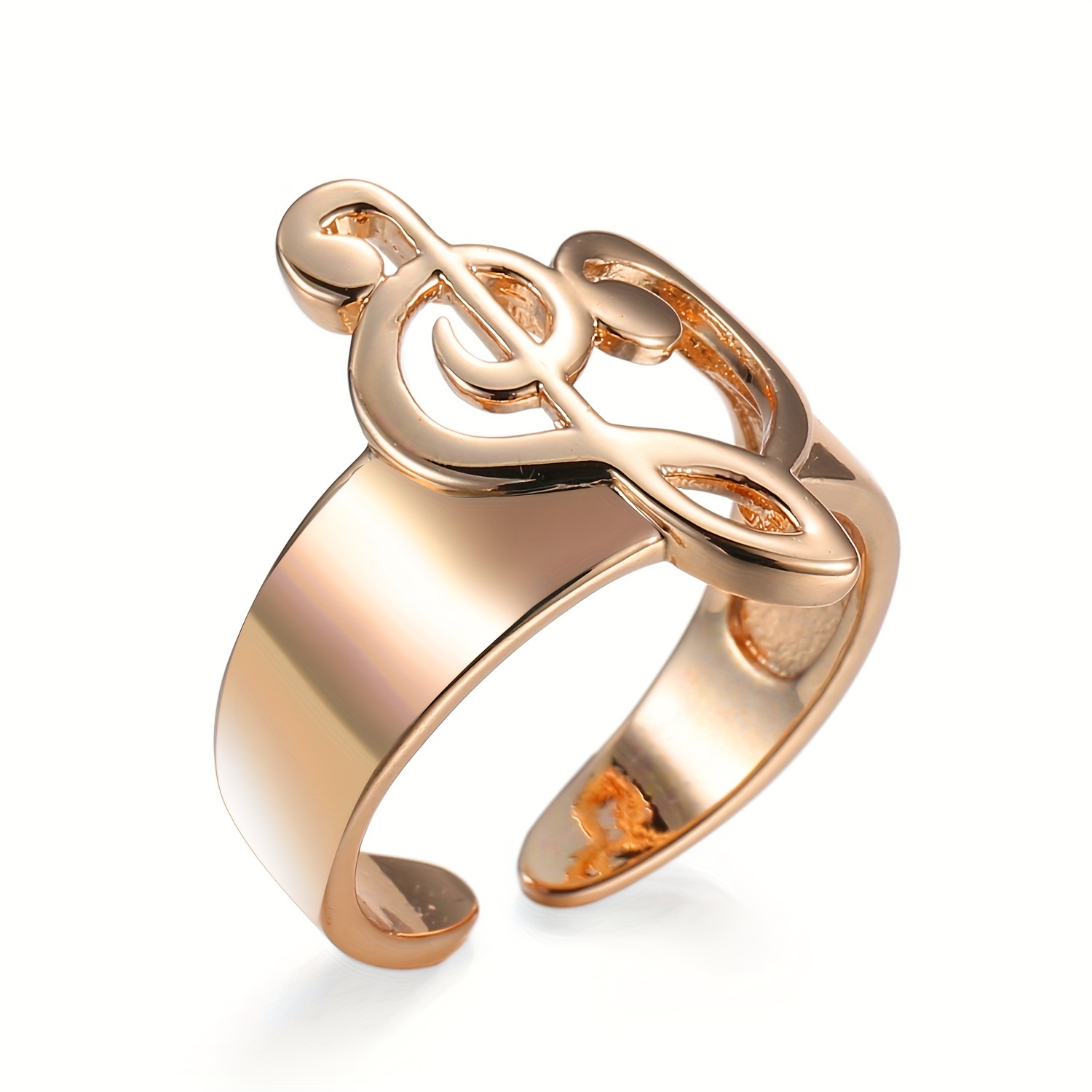 Music Note Adjustable Ring For Men Vintage Creative Men's Ring