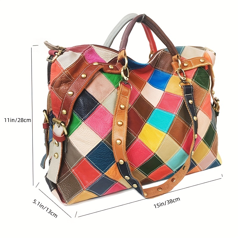 Fashionable Large Capacity Handbag Tote Bag Women's Bag With Splicing  Color, Lv Pattern Best Choice For Travel