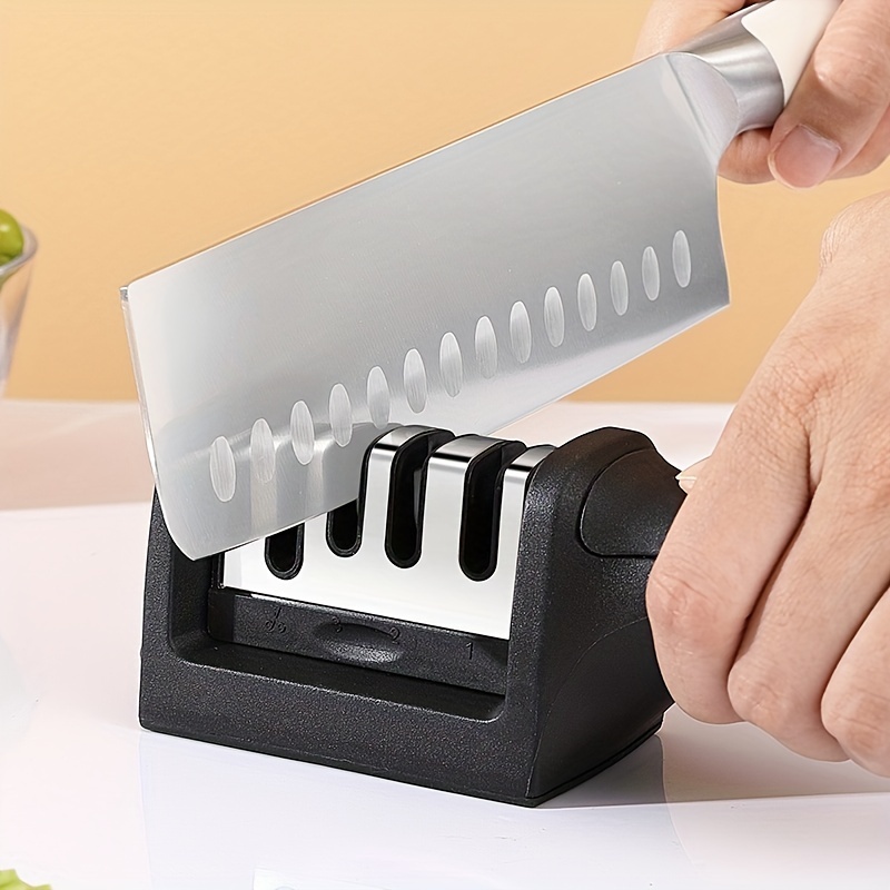 Accesorios para cuchillos de cocina 4 en 1, afilador de cuchillos de  cocina, fácil de usar, afilador de cuchillos de cocina, reparación,  restauración