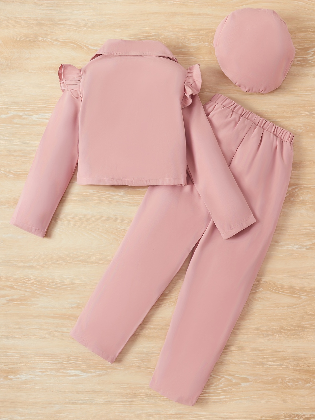 Teen Girls Blazer Set Autumn Leisure Solid Color Jacket Pants 2pcs Elegant  Child Wedding Suit Fashion Korean School Kids Clothes