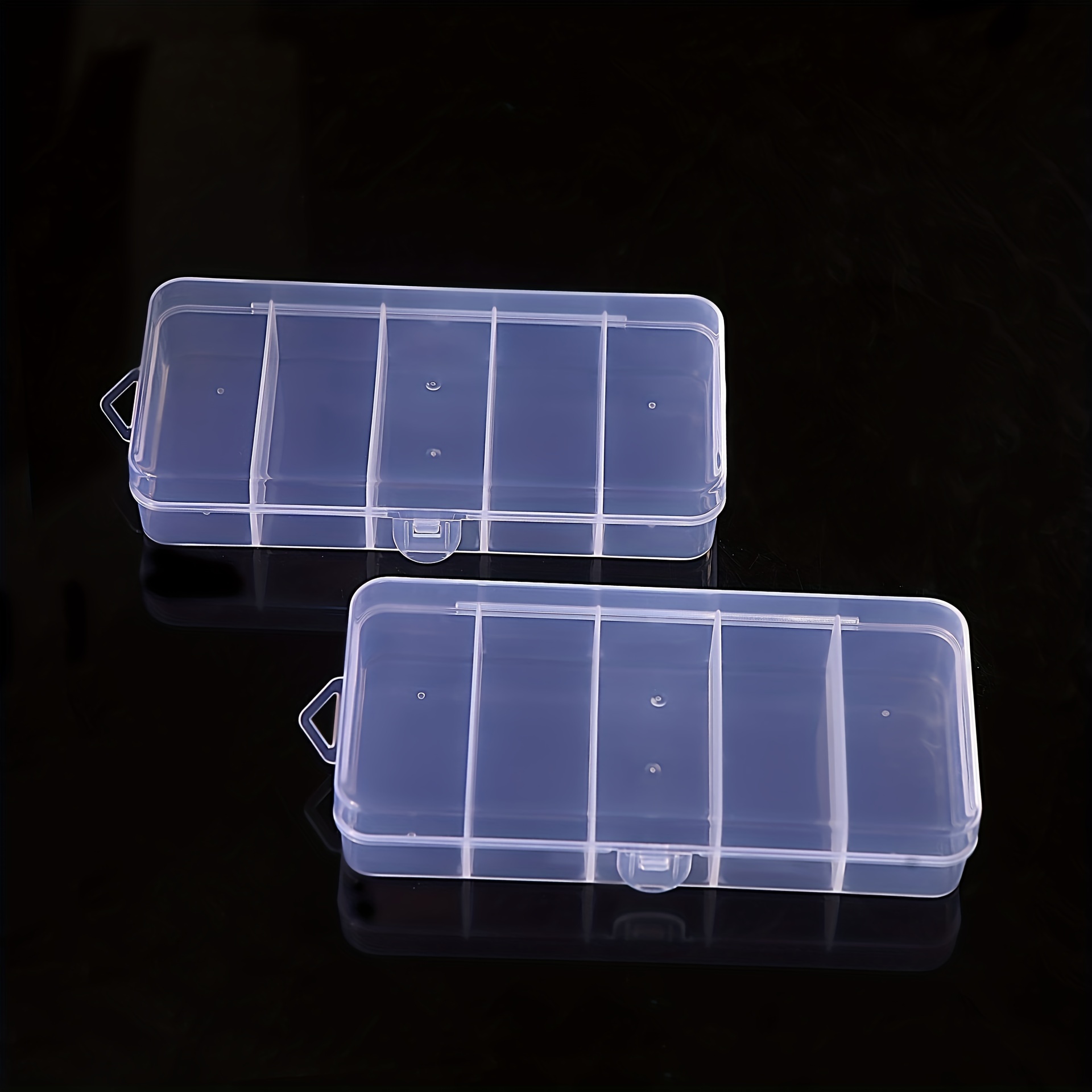 Simple Plastic Transparent Storage Box Jewelry Accessories - Temu