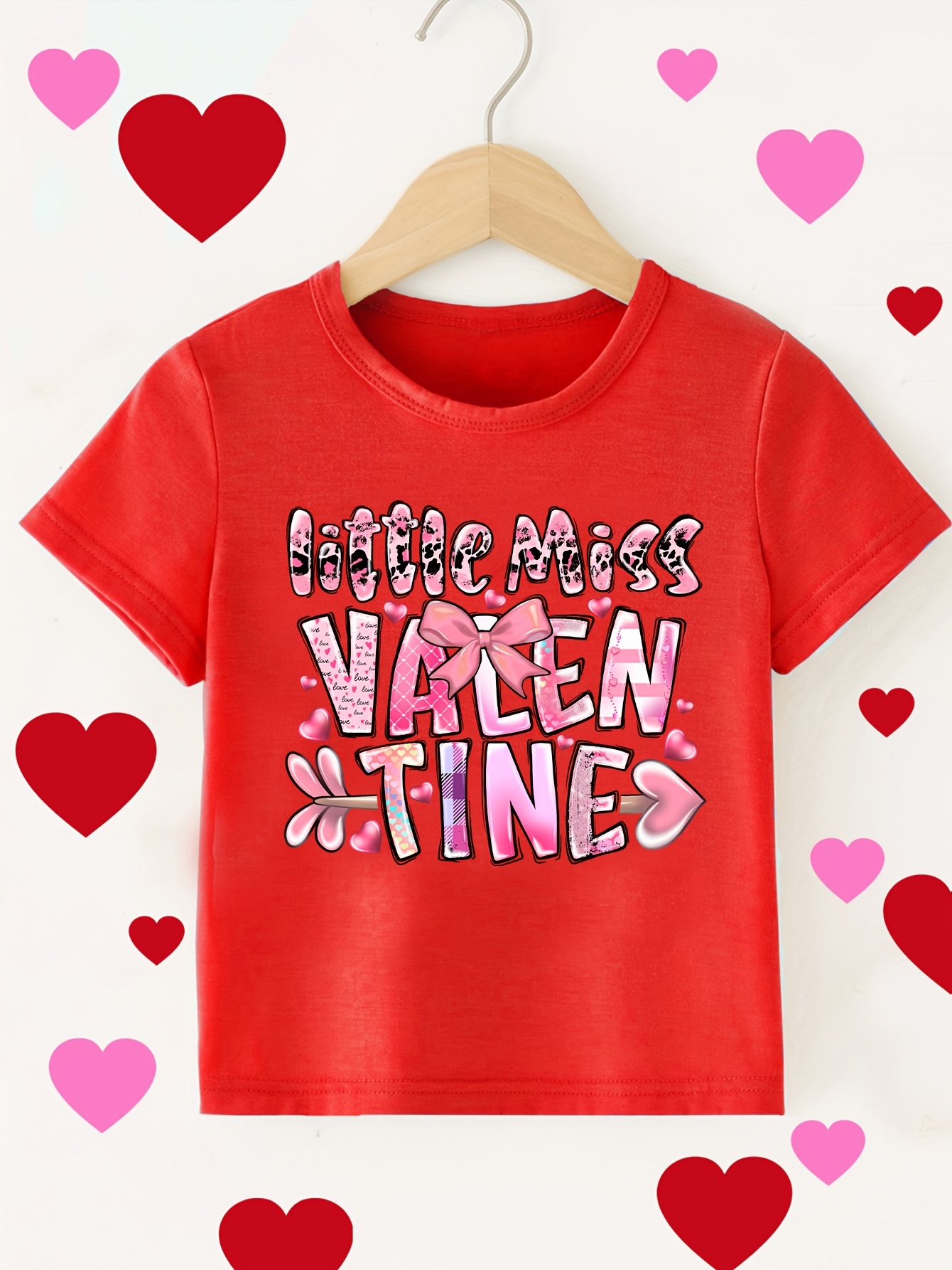 VALENTINE Bask l K sa Kollu T shirt Toddler Temu Turkiye