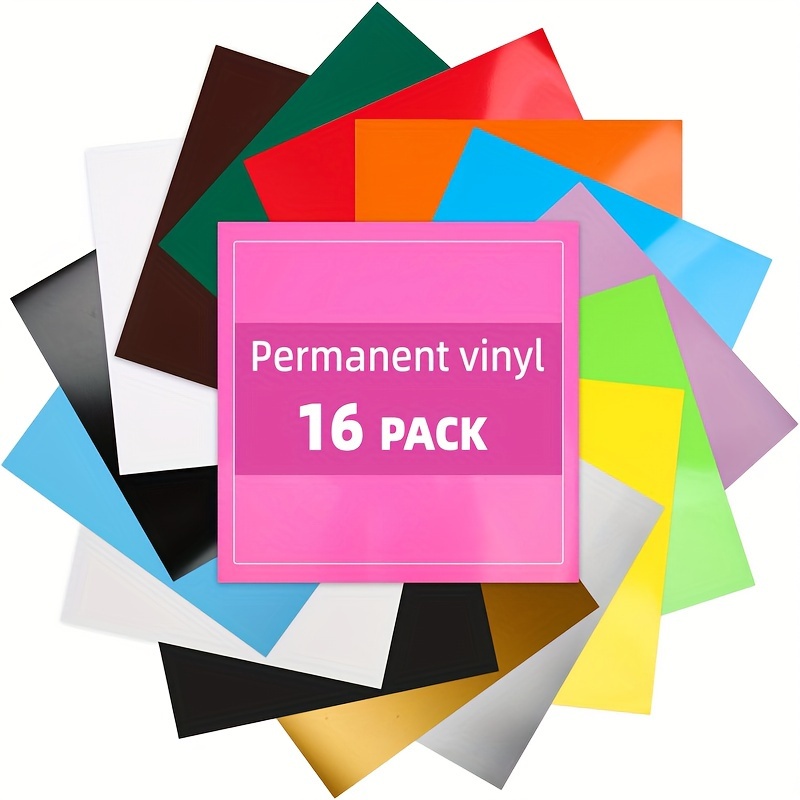  Lya Vinyl 74 Pack Permanent Vinyl for Cricut - Self Adhesive  Vinyl with 2 Transfer Paper for Decor Sticker, Party Decoration - 40 Color  Vinyl for Cricut & Cameo