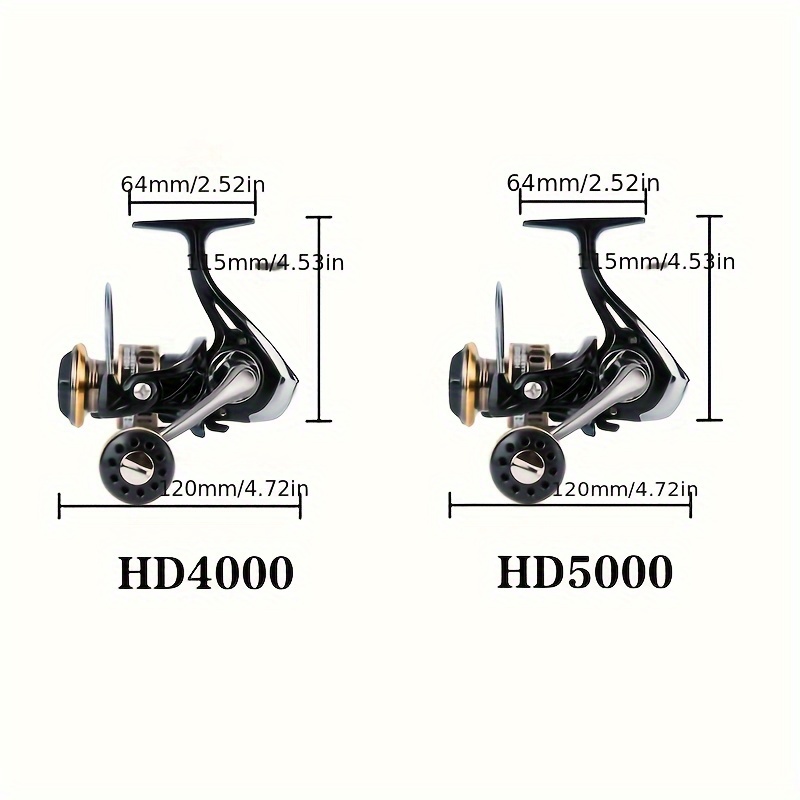 1pc 4000-5000 Series Aluminum Alloy Fishing Reel, Long Cast 12BB Spinning  Reel, Fishing Tackle, Tool