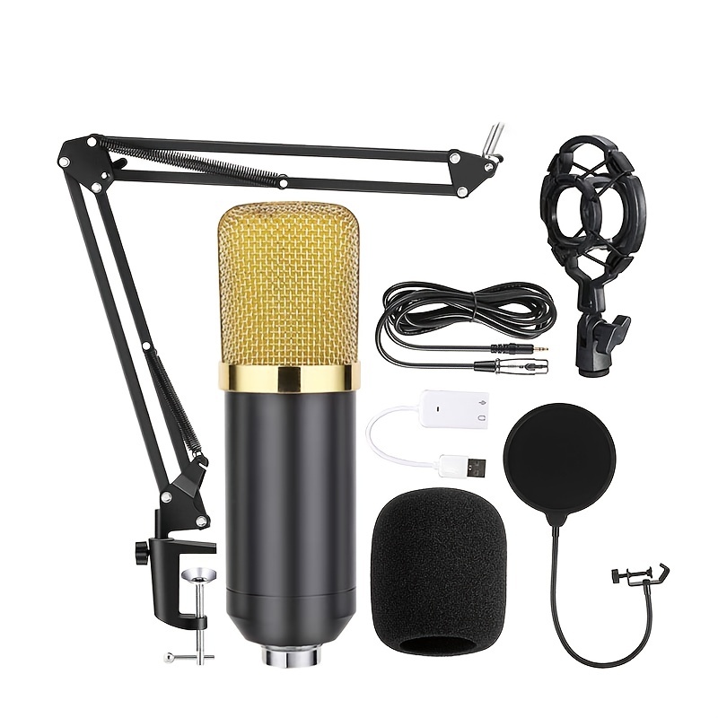 BM 700 Studio Microphone à Condensateur Bundle Carte Son - Temu Canada