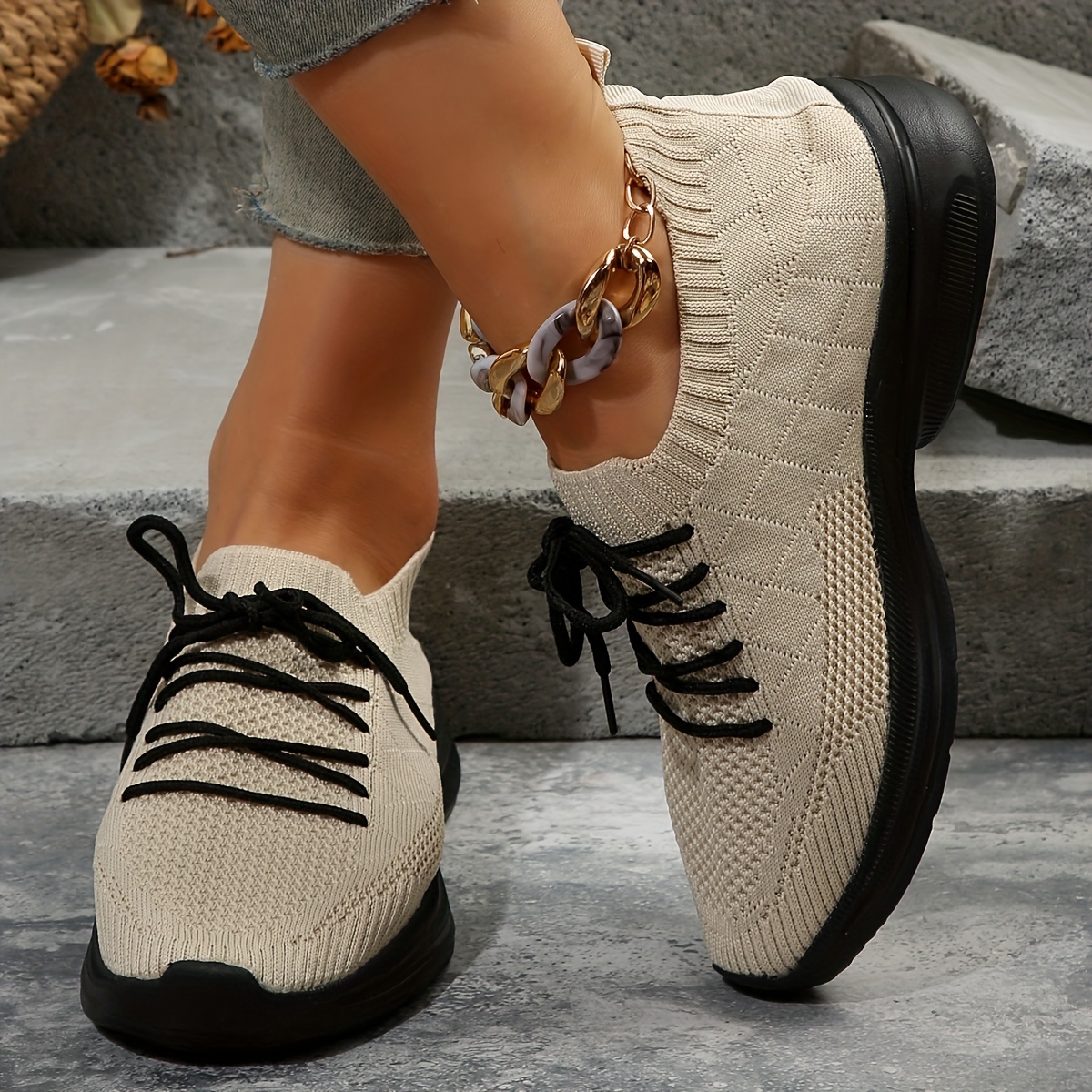 Women's Shockproof Walking Shoes Breathable Comfortable Sports Shoes