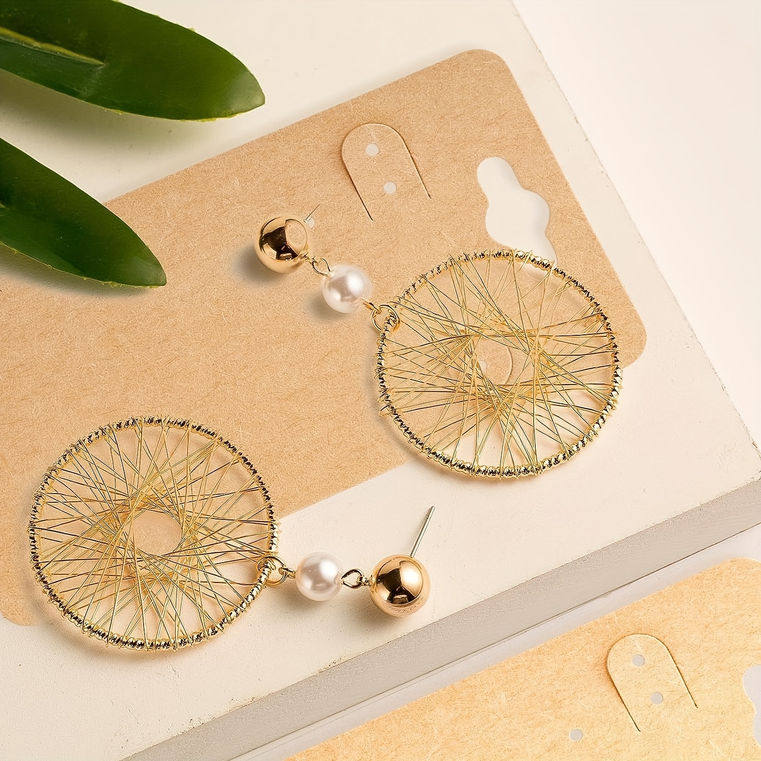 6 hole Earring Display Card Blank Paper Holder Card - Temu