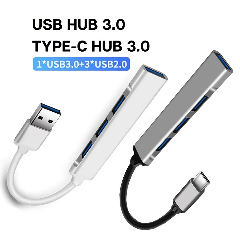 Generic Multiport USB 3.0 4 Ports Hub USB pour PC 5 Gbps + Sticker