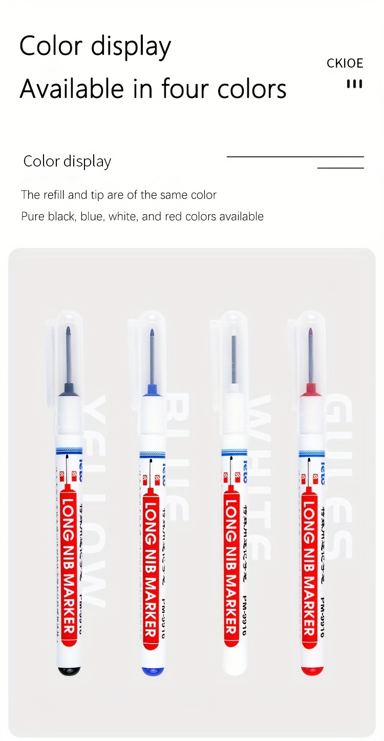 Deep Hole Long Nib Head Markers For Metal Perforating Pen - Temu