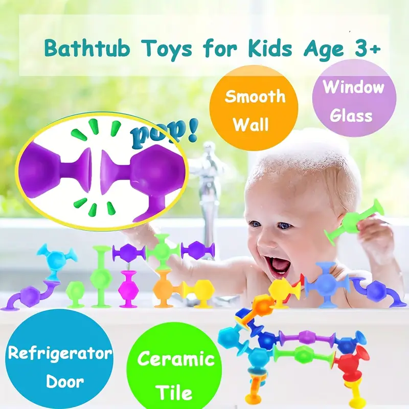 Suction Toys Bath Toy Family Game For Kids Toddlers - Temu