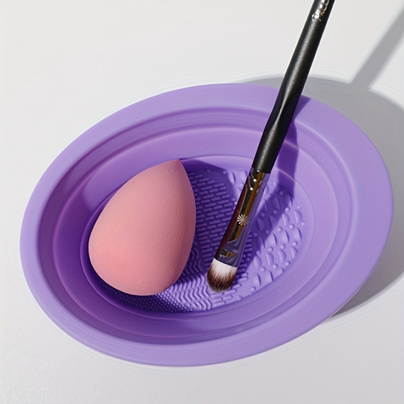 Silicone Makeup Brush Egg Cleaner Cosmetic Cleaning Scrubber Egg