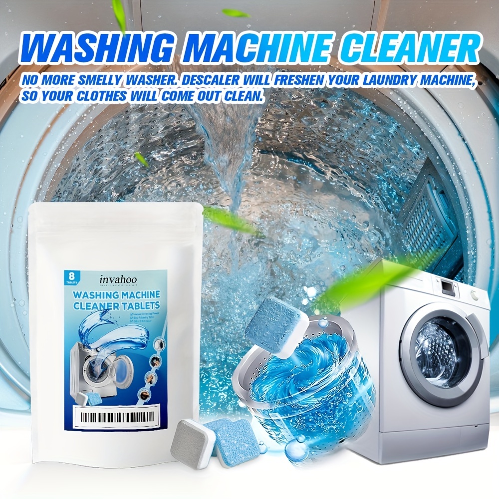  Washing Machine Cleaner Descaler 24 Pack - Deep Cleaning  Tablets For HE Front Loader & Top Load Washer, Septic Safe Eco-Friendly  Deodorizer, Clean Inside Drum and Laundry Tub Seal - 12