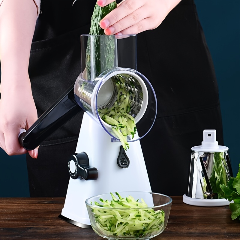 1pc Multifunctional Manual Vegetable Slicer, Hand Crank Kitchen Vegetable  Grater