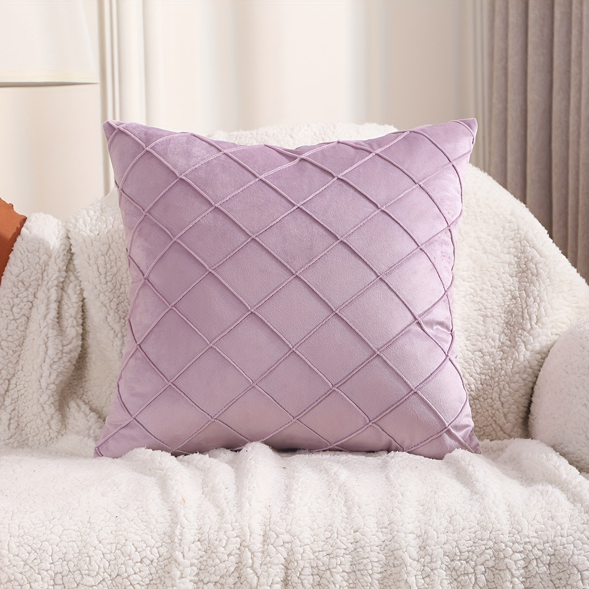 Throw Pillow With Insert Included Throw Pillow With Velvet - Temu