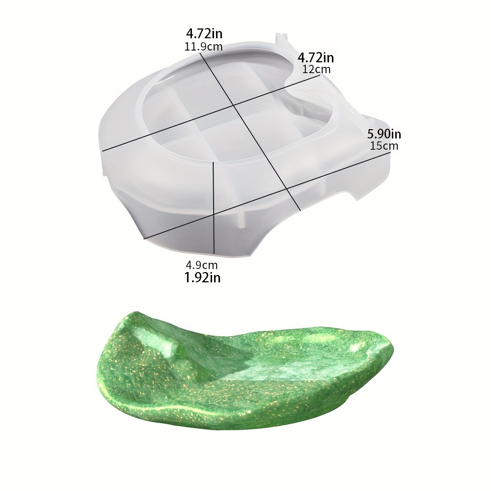 Image of Resin Silicone Molds 1pc Abstract Art Face Storage Cup/tray Epoxy Mold Creative Face-design Storage Cup/planter Mold Handmade Gypsum Plaster Aromatherapy Container Mold Home Decor Making Supplies