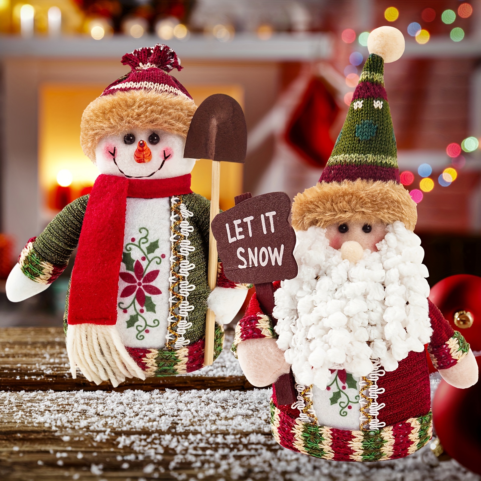 Cute Christmas Doll Santa Claus Doll Christmas Atmosphere - Temu