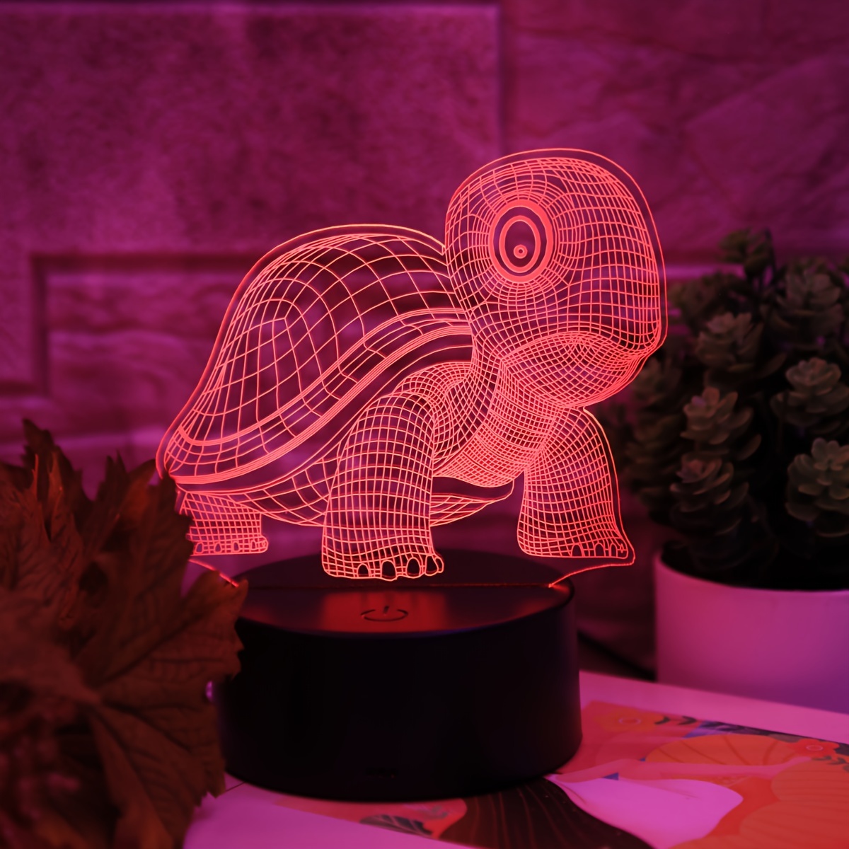 Night Light Baby Turtle Color Changing Wall Art Home Decor Baby