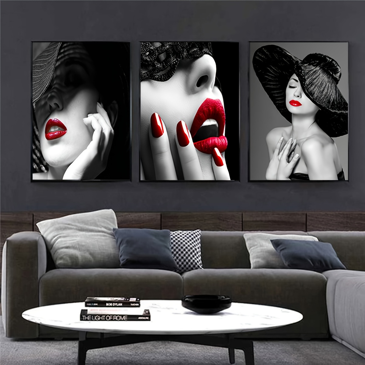 Black White Abstract Character Poster Canvas Painting Art Wall