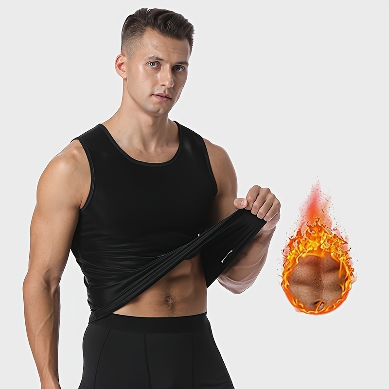 Cheap Men Compression Shirt Slimming Body Shaper Waist Trainer Tank Top  Tight Undershirt Tummy Control Shapewear Sport Girdle Workout Sauna Sweat  Vest