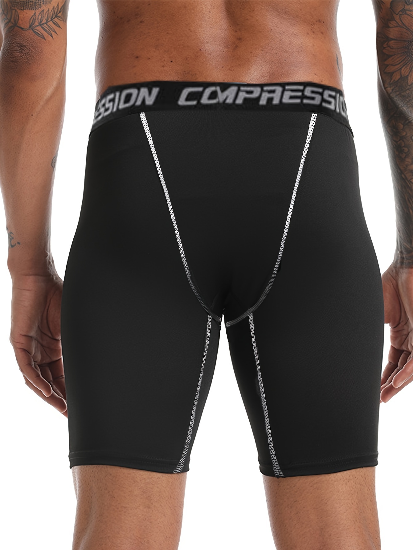 Men's Quick Drying Compression Sports Boxers Shorts Athletic