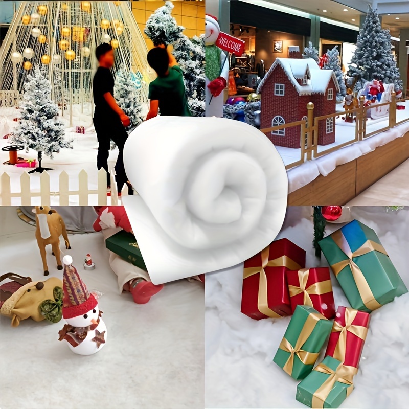 1 bolsa de nieve Artificial para decoración navideña, copos de nieve secos  de plástico, Escena de fiesta de Navidad, accesorios DIY, suministro de  Navidad 2023