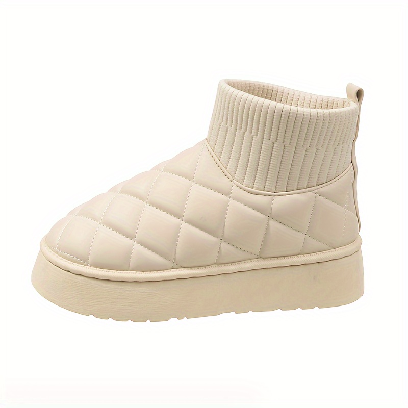 White on sale quilted boots