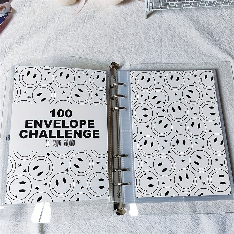 1pc The 100 Envelope Savings Challenge Binder School Supplies