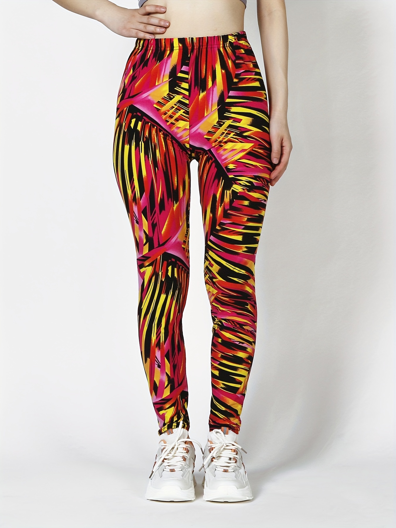 80s Zebra Print Costume Leggings