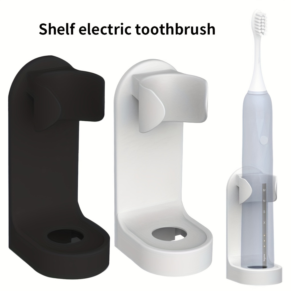 1pc Easy-to-Install Wall Mounted Toothbrush Holder with Punch-Free Design -  Keep Your Toothbrush and Toothpaste Organized and Accessible in Your Bathr