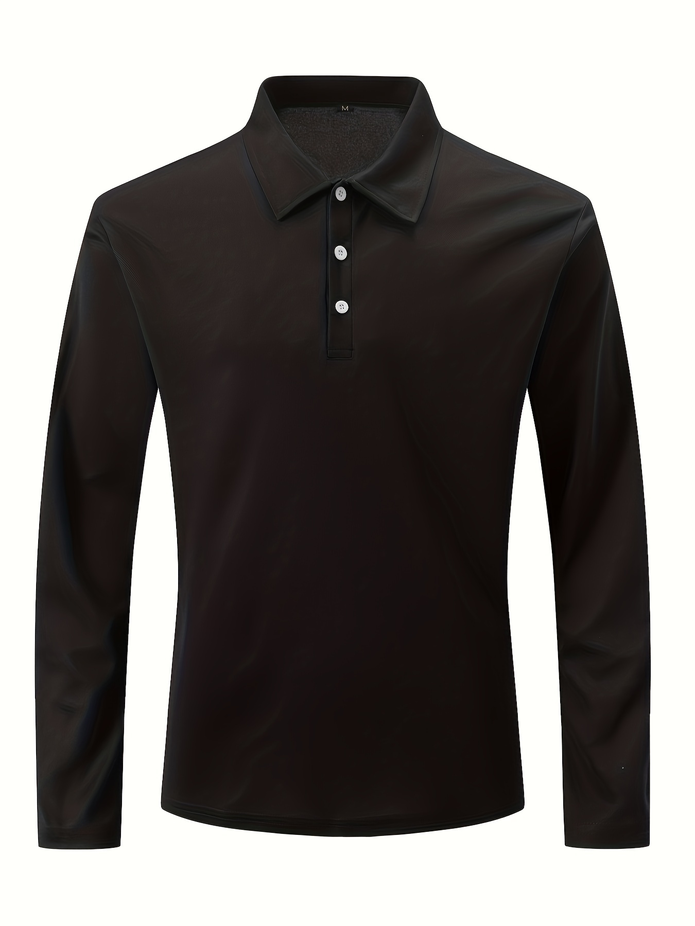 Solid Black Casual Shirt For Men-Pluspoint