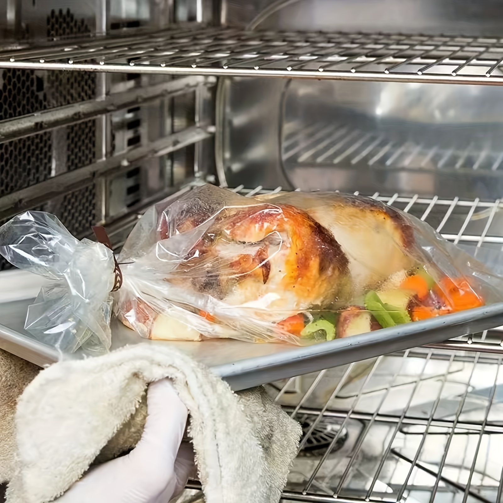 Heat Resistance Nylon-Blend Slow Cooker Liner Roasting Turkey Bag For  Cooking Medium Size Oven Bag