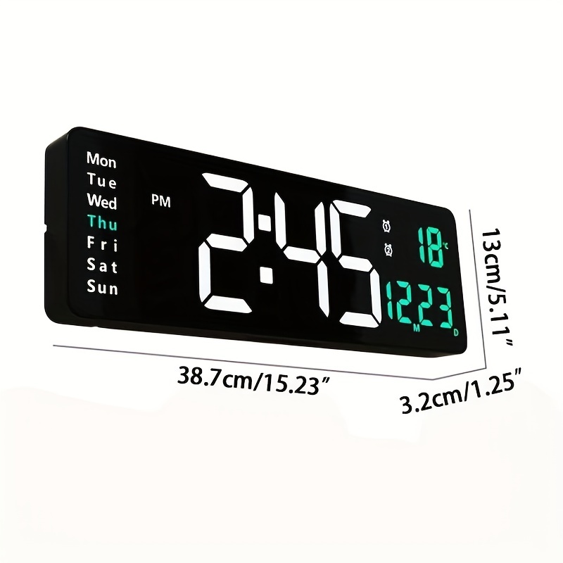 1pc Gran Reloj Pared Digital - Relojes Pared Digitales 15.62